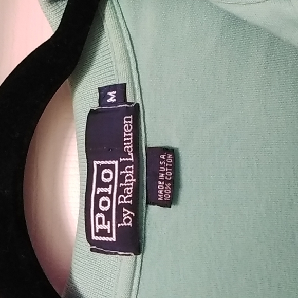 Mens Ralph Lauren Polo shirt, size Medium, light green in color - Picture 2 of 3